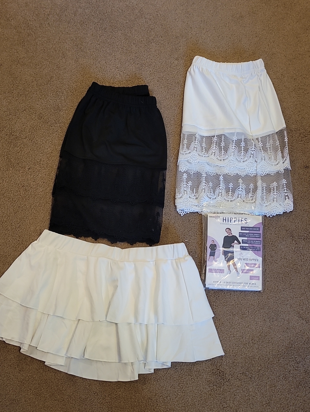 NWT Shirt Extentions- Size Small, Lace, Tennis, And Tee